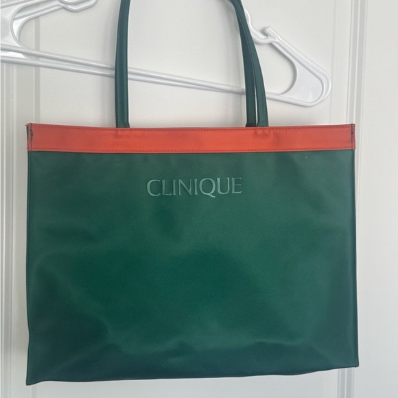 Clinique Green and Orange makeup Bag - Picture 2 of 4